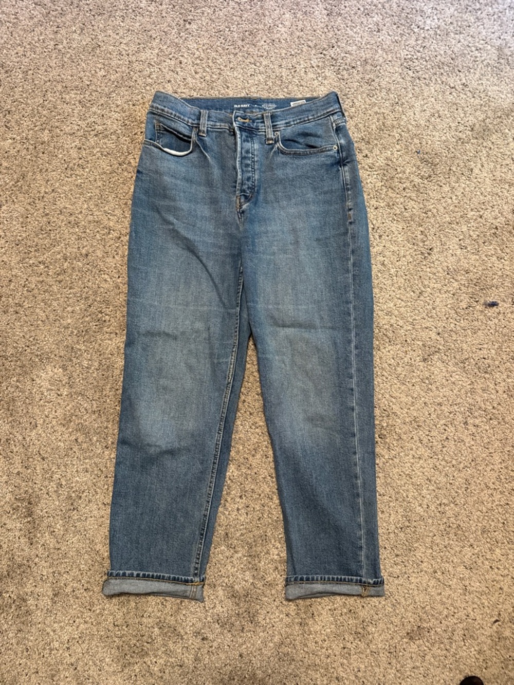 Old Navy Extra High Rise Sky-Hi Straight Jeans (sz 8)